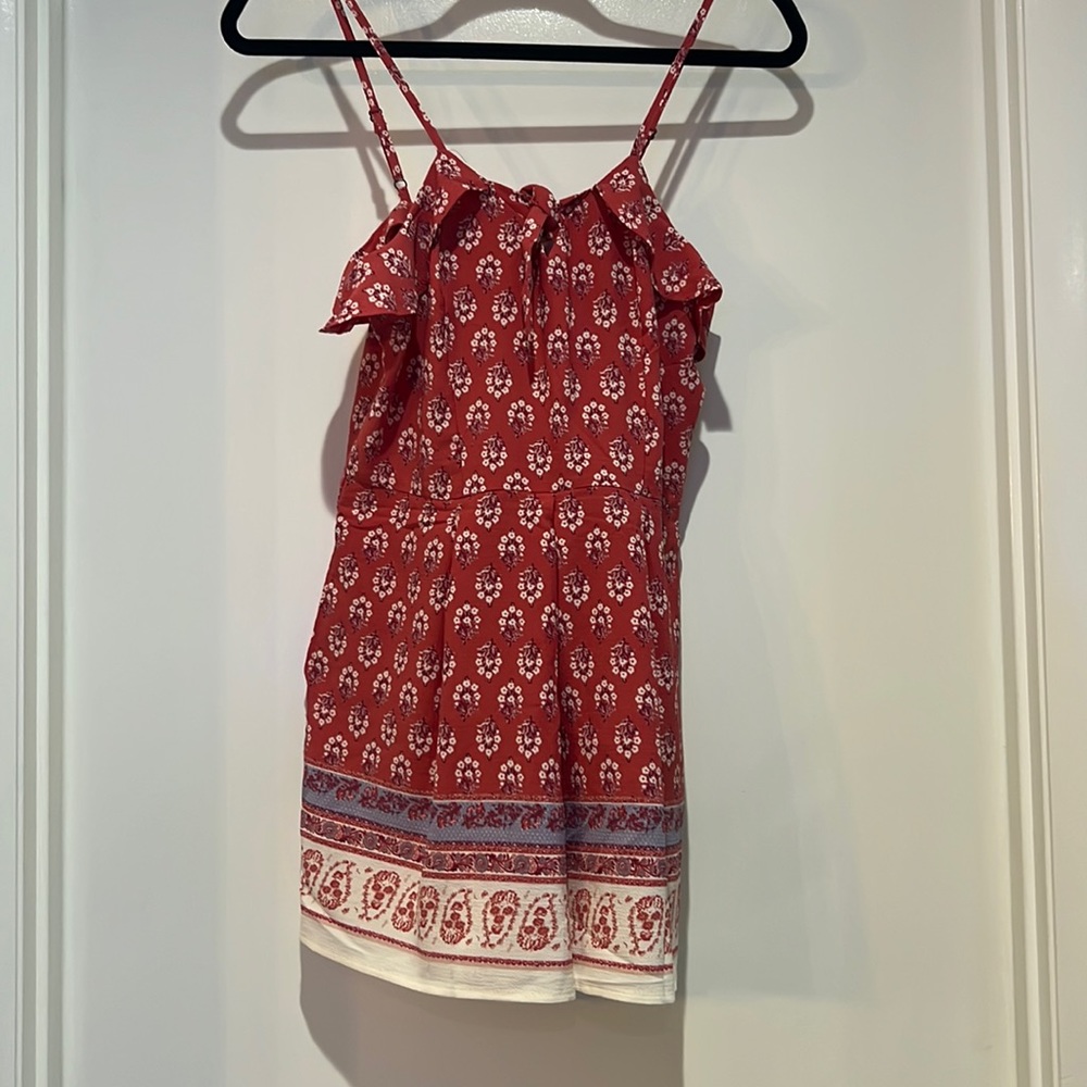 Pink floral Romper